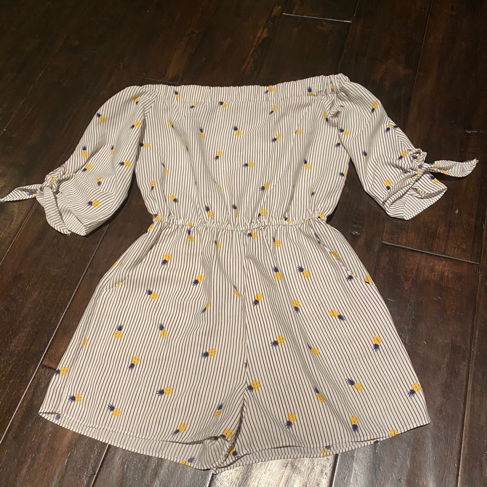 girls aqua romper
